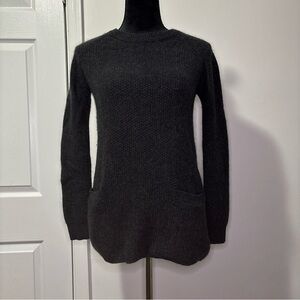 Kenar 2-Ply Pull Over Cashmere Sweater - Gray - Size Medium